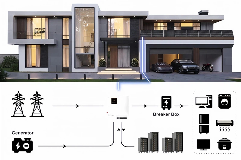 3KW - 100KW with Hybrid Inverter LiFePo4 Battery PV Panel Roof Mounting Tools Home Solar System Kit-7 3KW - 100KW with Hybrid Inverter LiFePo4 Battery PV Panel Roof Mounting Tools Home Solar System Kit-7