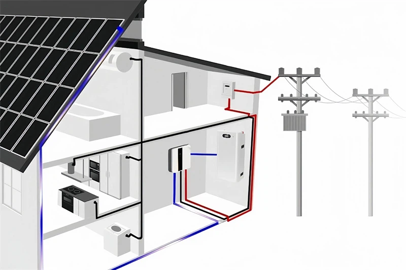 3KW - 100KW with Hybrid Inverter LiFePo4 Battery PV Panel Roof Mounting Tools Home Solar System Kit-8 3KW - 100KW with Hybrid Inverter LiFePo4 Battery PV Panel Roof Mounting Tools Home Solar System Kit-8